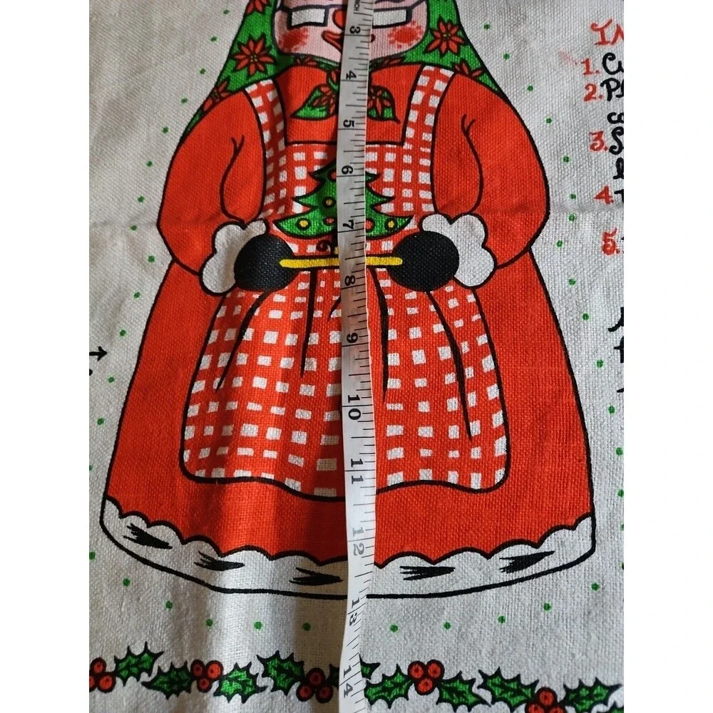 Vintage Cut & Sew Fabric MRS. SANTA Pillow Pattern By Betsy Warren